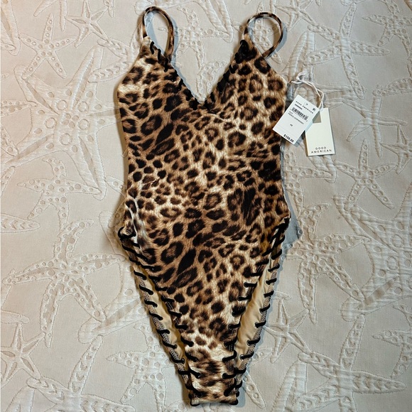 Good American Other - Good American Leopard print One Piece